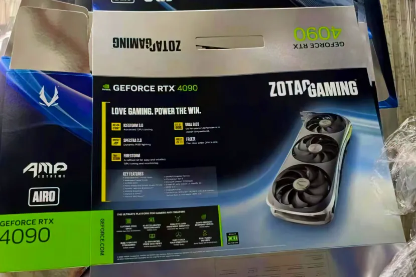 Se filtran las RTX 4090 de ZOTAC con un masivo disipador de 4 slots de grosor