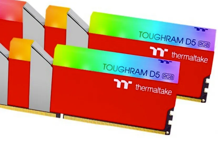 Diseños multicolor y AMD EXPO en los nuevos módulos Thermaltake ToughRAM D5 DDR5