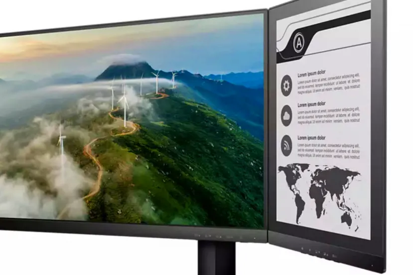 El monitor Philips 24B1D5600 incluye un panel adicional de tinta electrónica