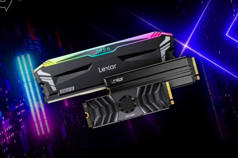 Lexar ha mostrado en la Gamescom memorias DDR5 a 8.400 MHz y su SSD PCIe 5.0 de 12.000 MB/s de lectura