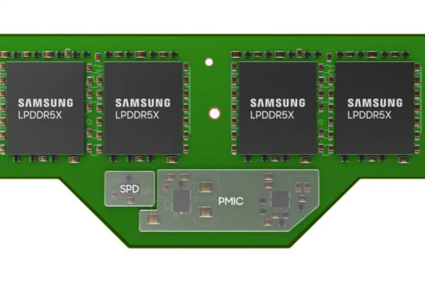 Los primeros módulos de RAM LPCAMM de Samsung llegarán en 2024 y serán un 60% más pequeños