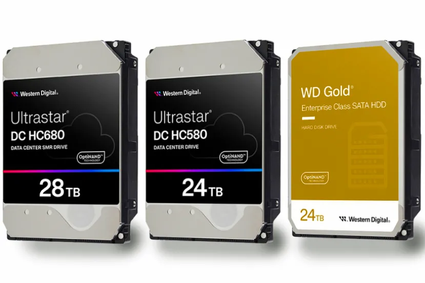 Western Digital lanza discos duros de 24TB y aumenta la producción de unidades de 28TB