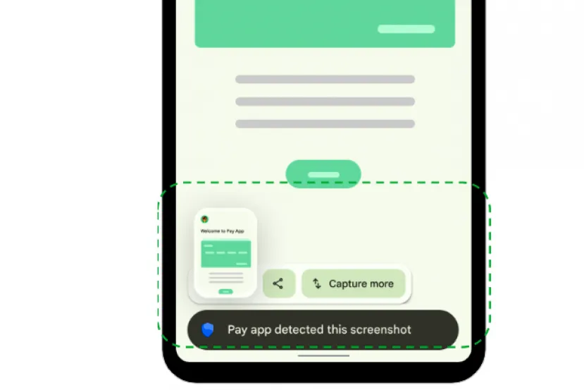 Android 14 estrena un nuevo sistema de detección de capturas de pantalla