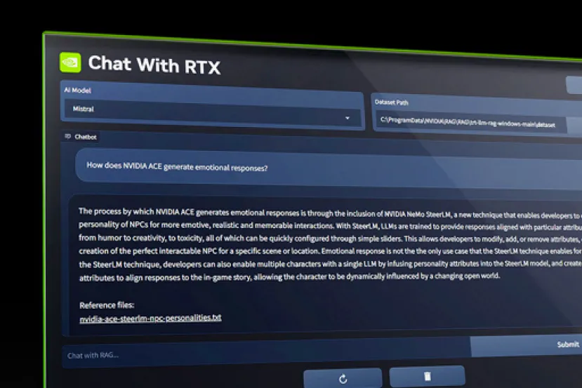 Chat con RTX es el nuevo chatbot que funciona en local aprovechando los núcleos Tensor de las gráficas NVIDIA RTX