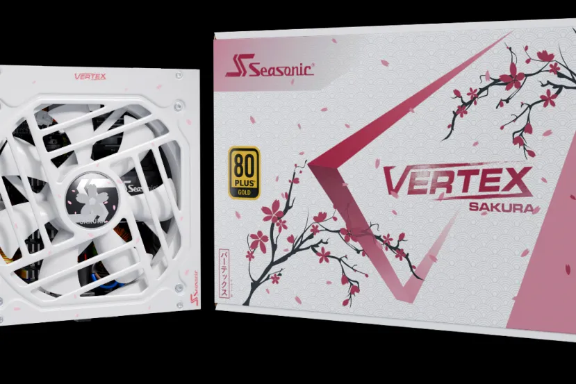 Seasonic anuncia la fuente de alimentación Vertex Sakura con 1000 W y decorada con motivos orientales