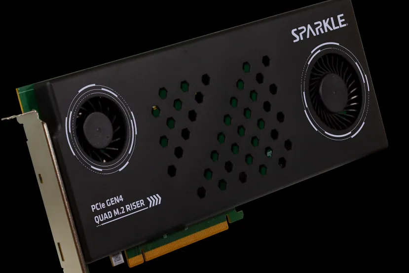 Sparkle lanza una tarjeta que añade 4 ranuras SSD M.2 PCIe 4.0 a tu PC