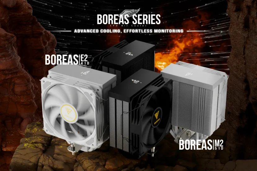 Gamdias lanza su serie de disipadores Boreas Digital con una pantalla que indica la temperatura de la CPU