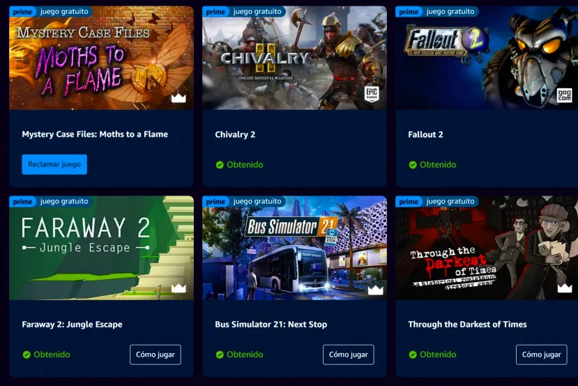 No te quedes sin los 11 juegos que regala Amazon Prime Gaming, incluido Fallout 2, Black Desert y Chivalry 2