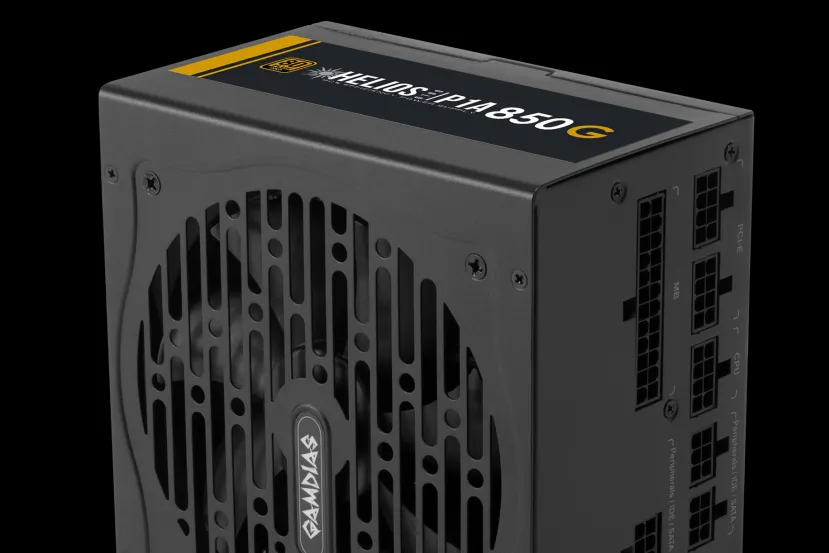 GAMDIAS has presented its range of Helios P1A power supplies with 80 PLUS Gold certification