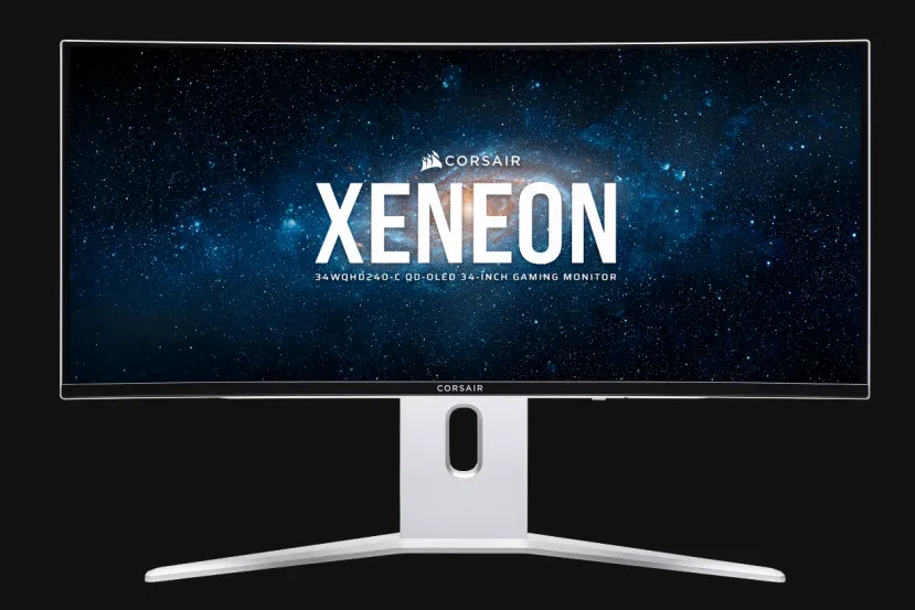 Panel QD-OLED Curvado 1440p  a 240 HZ y 1.000 nits de brillo en el nuevo Corsair Xeneon 34WQHD240-C 