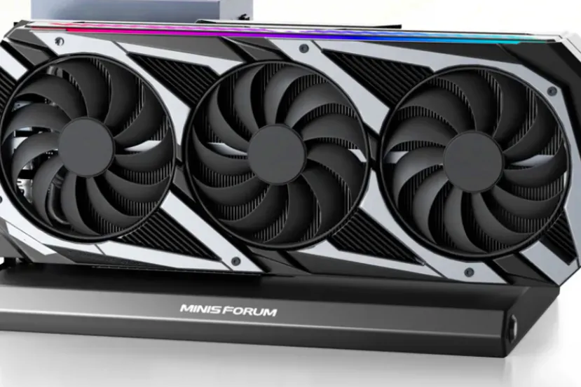 Minisforum anuncia un "dock" para GPUs externas con PCIe Gen 4 x4