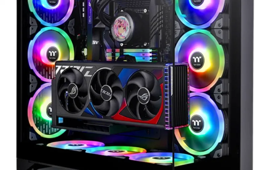 The new Thermaltake CTE E660 MX can place the graphics card in three different positions