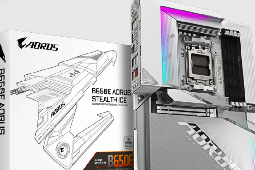 La placa base Gigabyte  B650E AORUS STEALTH ICE llega con conectores en la parte trasera y soporte para AMD Ryzen 9000