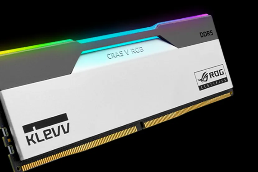 Nuevas memorias DDR5 KLEVV CRAS V RGB certificadas por ASUS ROG