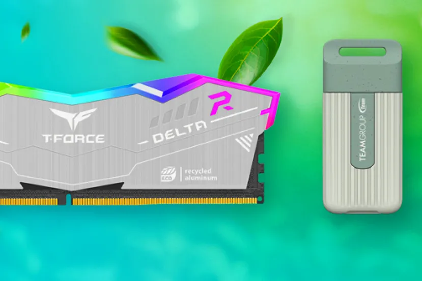 Nueva memoria DDR5 T-FORCE y disco externo SSD TEAMGROUP con materiales reciclados y respetuosos con el medio ambiente