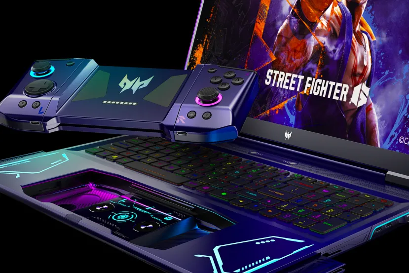 Acer sorprende con Project DualPlay: Un portátil gaming con mandos desmontables integrados