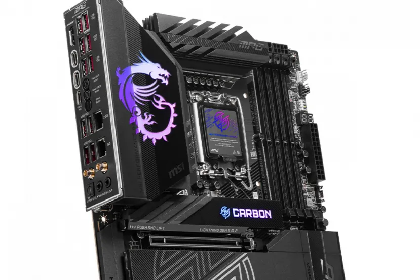 Aparecen fotos de la placa MSI MPG Z890 Carbon Wifi para los Intel Arrow Lake