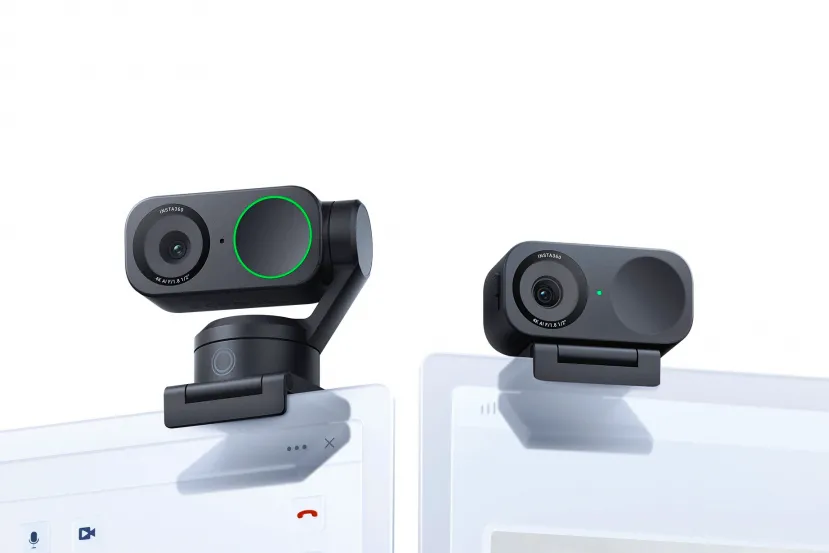 Nueva webcam insta360 Link 2 con seguimiento y estabilizador de 2 ejes y Link 2c con hasta 4K y 30 FPS