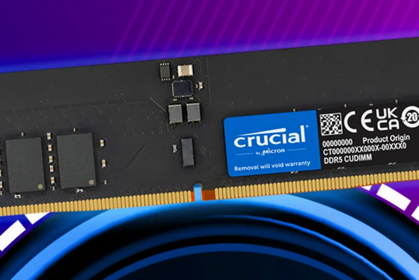 Crucial lanzará módulos de 64 GB de RAM DDR5 CUDIMM el próximo año