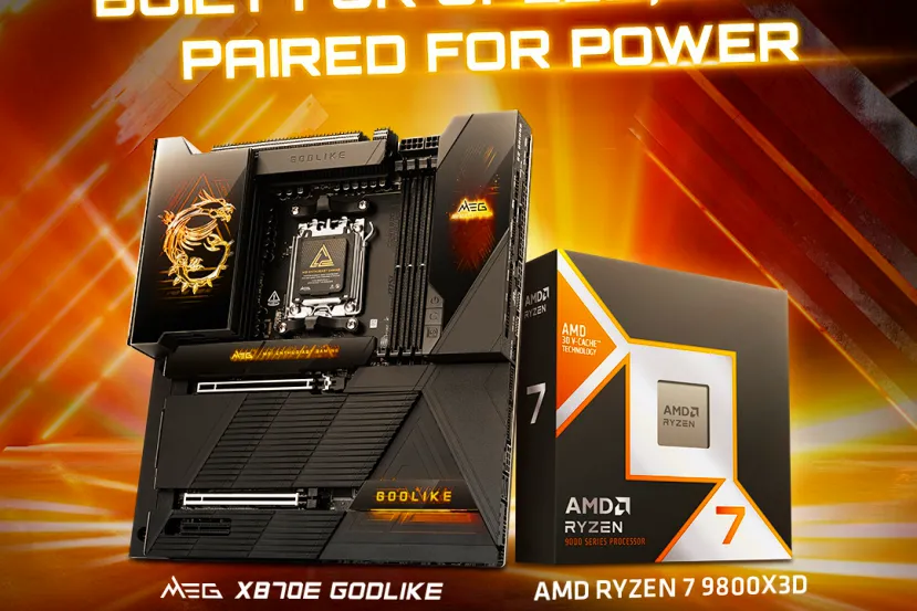 El AMD Ryzen 7 9800X3D alcanza los 7.241 MHz con la placa MSI X870E MEG GODLIKE