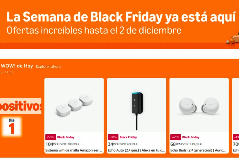 Hoy Comienza el Black Friday de Amazon, altavoces echo, tarjetas microSD, auriculares, SSD y más