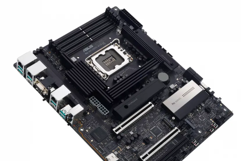 ASUS lanza la placa Pro WS Z890-ACE SE para estaciones de trabajo con socket LGA1851 girado 90 grados