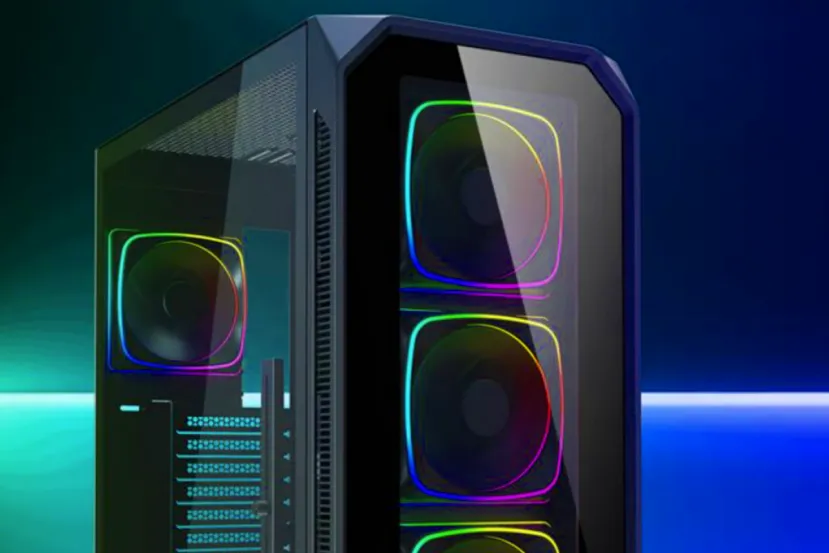 Sharkoon lanza su torre AK5 RGB con soporte BTF y los nuevos ventiladores Shark Light 