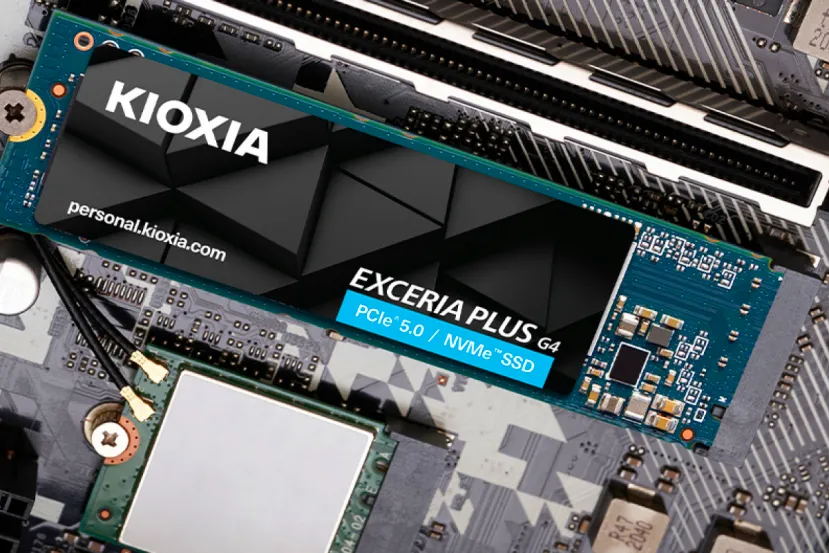 Kioxia ha presentado su disco SSD M.2 Exceria Plus G4 PCIe 5.0 con hasta 10.000 MB/s de lectura