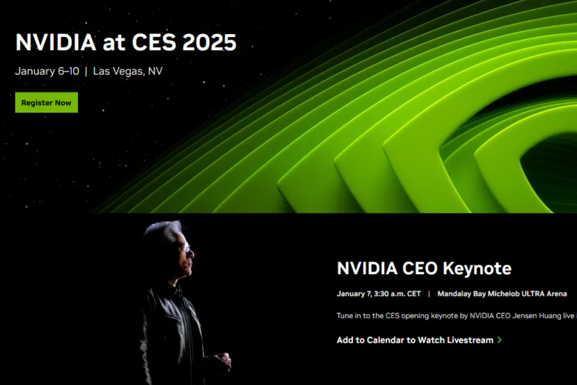 NVIDIA fija la fecha de su conferencia en el CES para el martes 7 de enero a las 3:30 a.m. en España