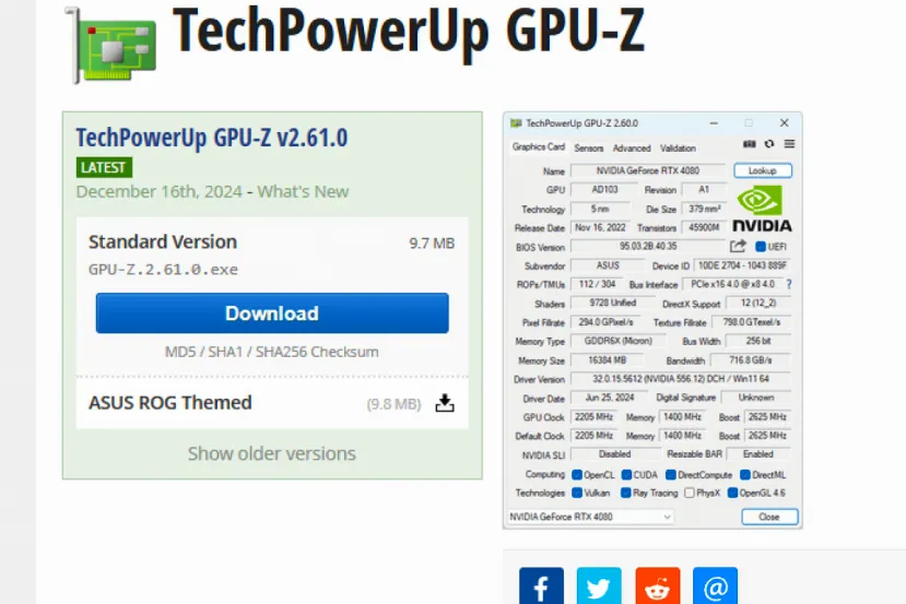 GPU-Z añade compatibilidad con la GPU AMD Navi 48