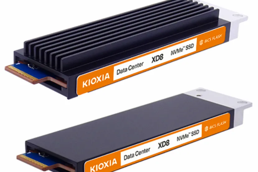 Kioxia XD8, SSDs NVMe E1.S para centros de datos con hasta 12.500 MB/s