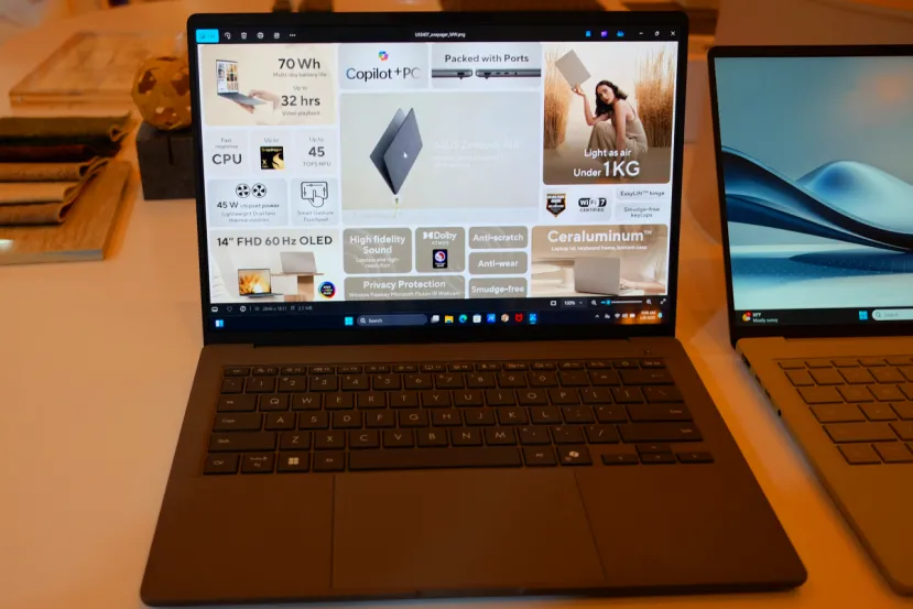 ASUS presenta el Zenbook A14, el portátil Copilot+ PC más ligero del mundo