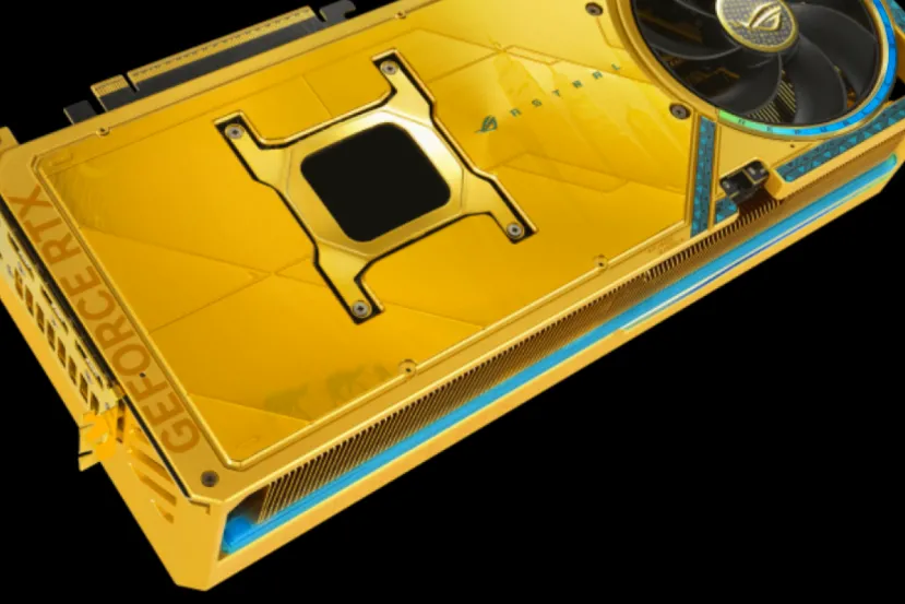 ASUS ha presentado la ROG Strix 5090 Astral Dhahab, una edición especial de color dorado inspirada en oriente