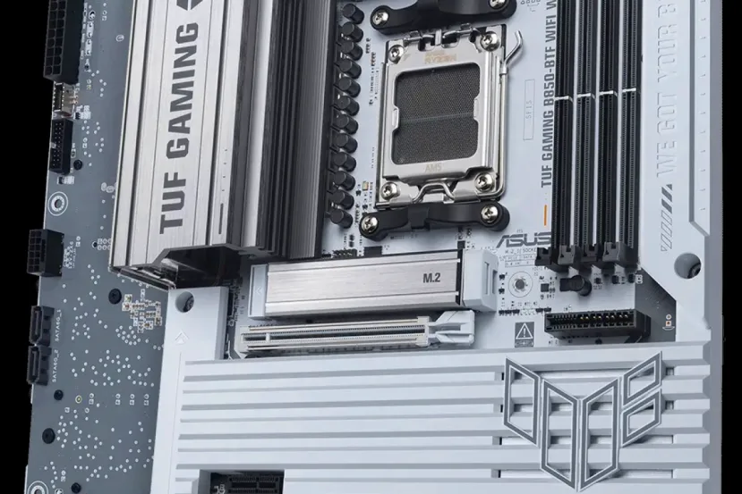 ASUS anuncia su primera placa con chipset B850 para AM5, con conectores ocultos y conector de 600 W para gráficas