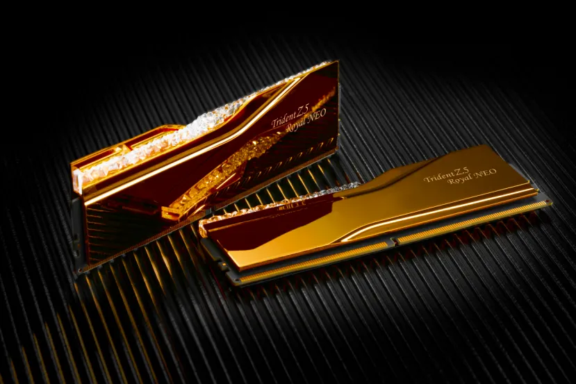 Nuevas memorias G.Skill Trident Z5 Royal Neo en kits de 128 GB y velocidades de 8.000 MT/s