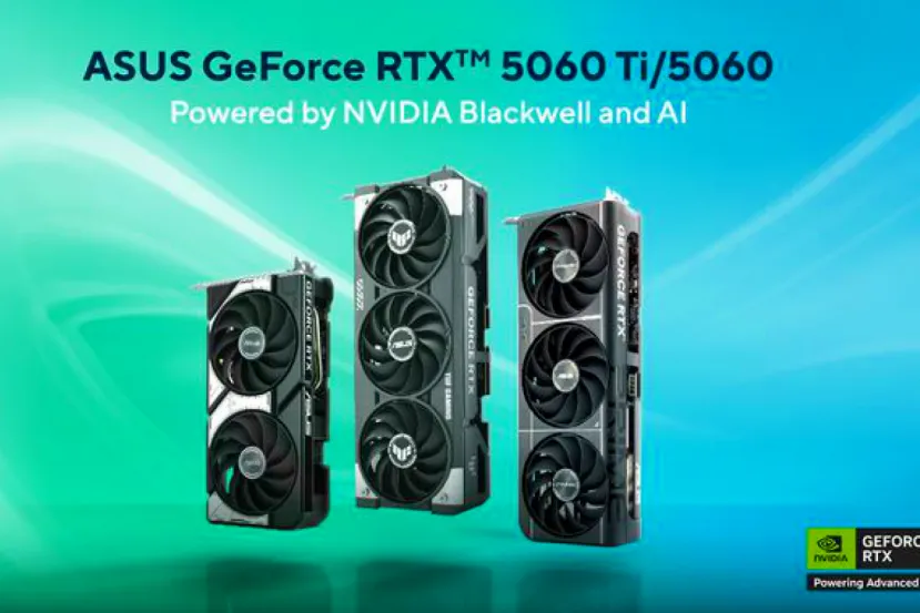 Las nuevas ASUS RTX 5060 Series vienen con doble BIOS, ventiladores Axial-Tech y modelos compatibles con SFF