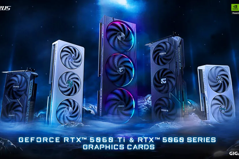 Nuevas GIGABYTE RTX 5060 Series que incluyen un modelo de perfil bajo con 3 ventiladores y 182 mm de largo