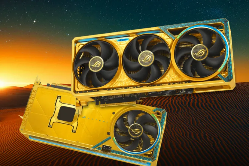 ASUS acompañará con un RTX 5080 ROG Astral Dhahab Core a su modelo más potente