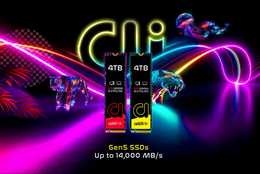 Addlink mostrará en el COMPUTEX 2025 sus nuevos discos SSD PCIe 5.0 con hasta 14.00 MB/s de lectura y escritura