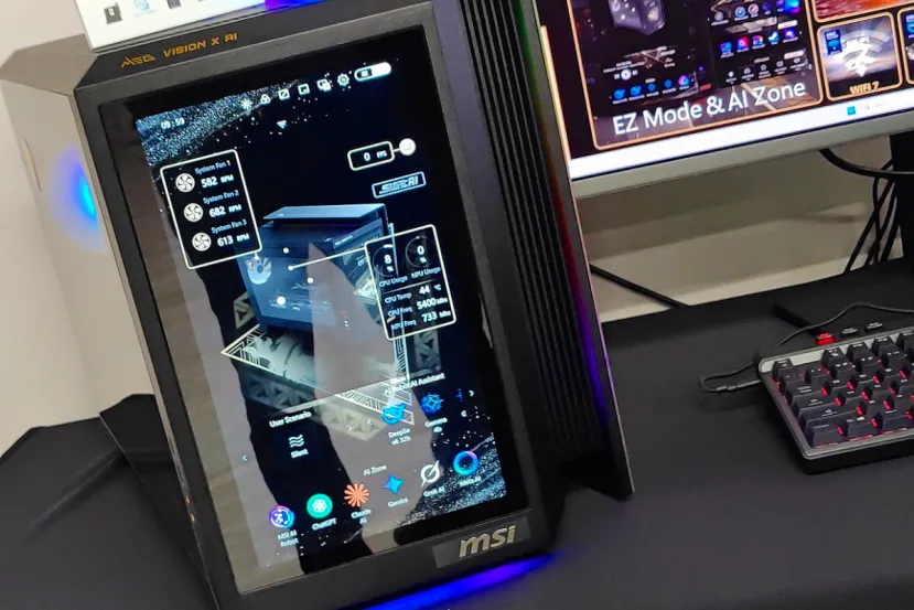 MSI introduce la segunda generación del MEG Vision X IA, ahora con gráficas RTX 50.