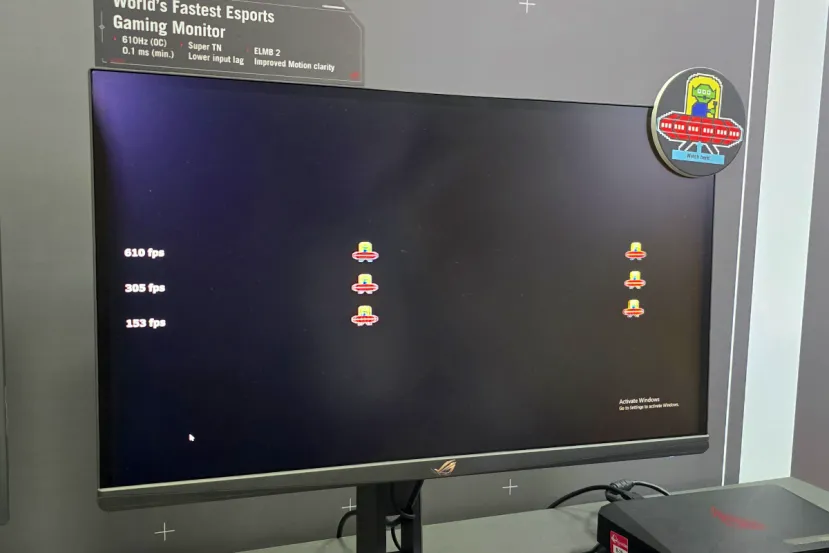 El monitor más rápido del mundo es el ASUS ROG Strix ACE X G248QSG con unos impresionantes 610 Hz