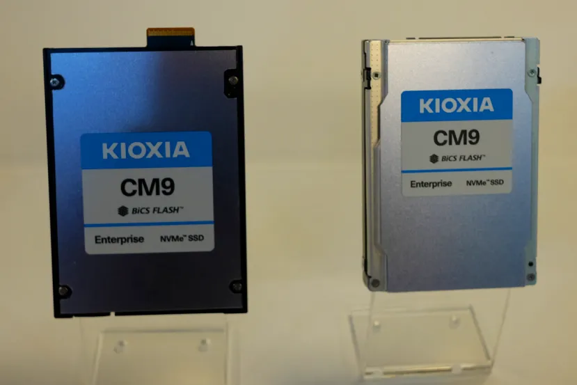 Los SSD empresariales KIOXIA CM9 alcanzarán 14,8 GB/s y 61,44 TB gracias al uso de memorias BiCs Flash de 8ª generación