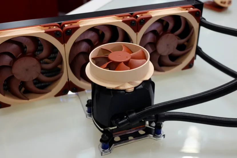 Conocemos el prototipo de RL AiO de Noctua con bomba y ventilador en el propio bloque