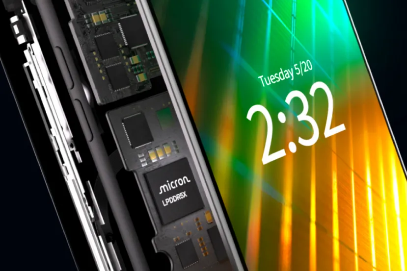 Micron ya tiene listas las memorias LPDDR5X  para smartphones más rápidas del mundo gracias a su proceso 1-Gamma