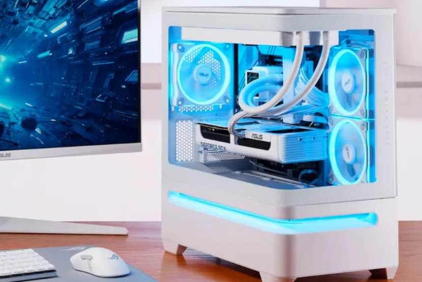 La nueva caja ASUS Prime AP202 tiene un tamaño Micro ATX y tiene cristal templado panorámico de una pieza