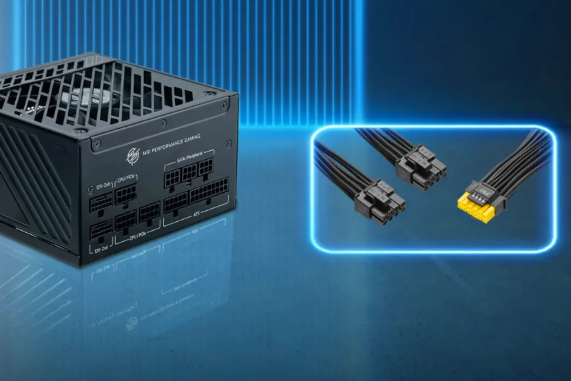 MSI regala un adaptador de 16 pines a 2 x 8 pines con la compra de alguna de sus fuentes de alimentación