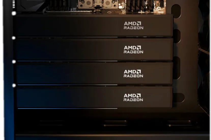 La AMD Radeon AI PRO 9700 en configuración de multiGPU ofrece hasta 1.780 tokens por segundo con 180 instancias concurrentes
