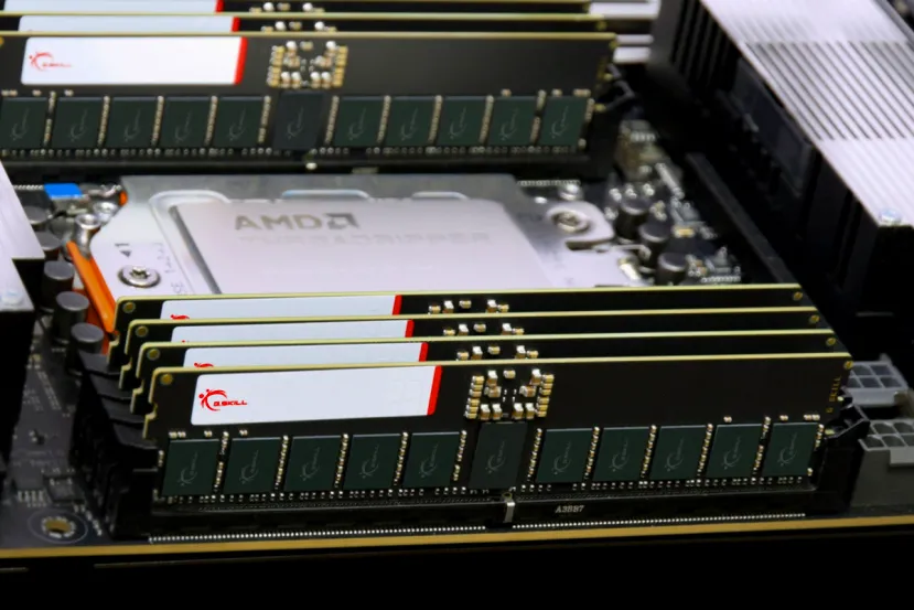 G.Skill presenta su kit DDR5 R-DIMM de 512 GB a 6400 MHz con PCB de 16 capas y protección avanzada para estaciones de trabajo con Threadripper PRO