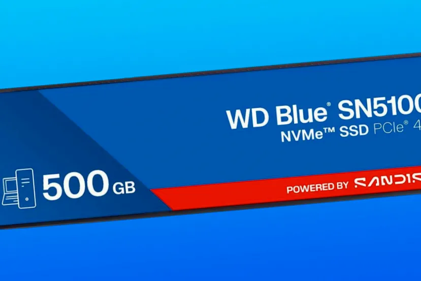  WD Blue SN5100 alcanza 6,6 GB/s incluso en 500 GB y adopta la marca SanDisk en la nueva apuesta de Western Digital por los SSD NVMe