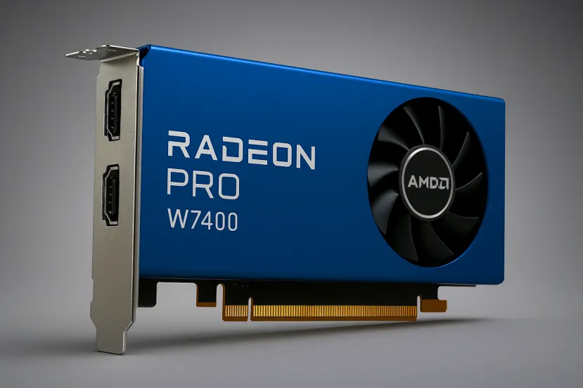 La nueva AMD Radeon PRO W7400 ha pasado desapercibida, 28 CUs RDNA 3, 8 GB de VRAM y un consumo de solo 55 W
